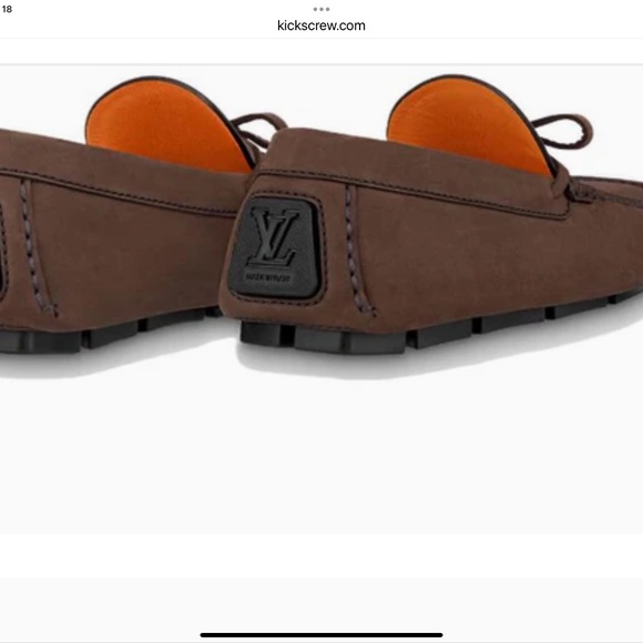 LOUIS VUITTON LV Driver Moccasins Shoes 'Brown - Picture 2 of 9